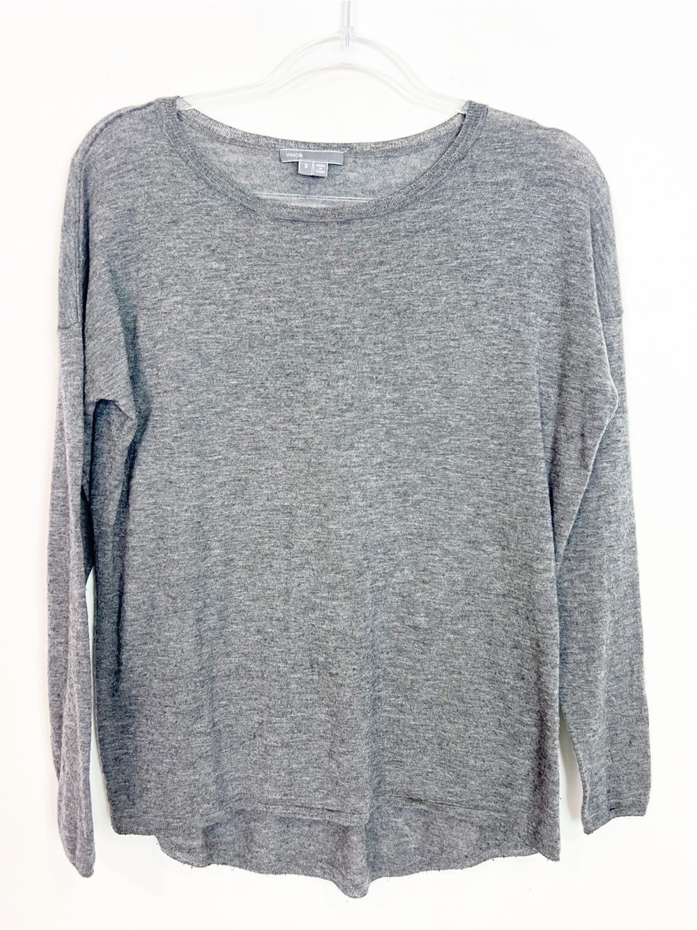 VINCE GRAY LONG SLEEVE SHIRT WOMENS SZ SMALL